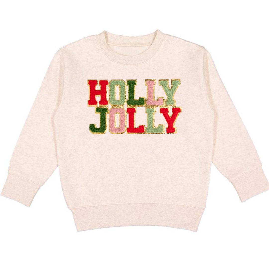 Holly Jolly Patch Sweatshirt Sweet Wink 2T   [variant_option4] [variant_option5] [variant_option6] [variant_option7] [variant_option8] [variant_option9] 1