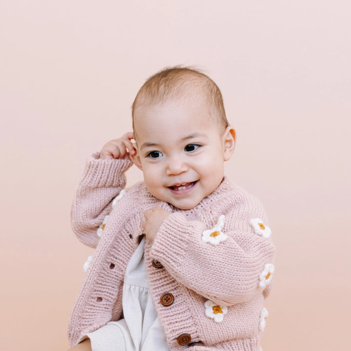Flower Cardigan Blush