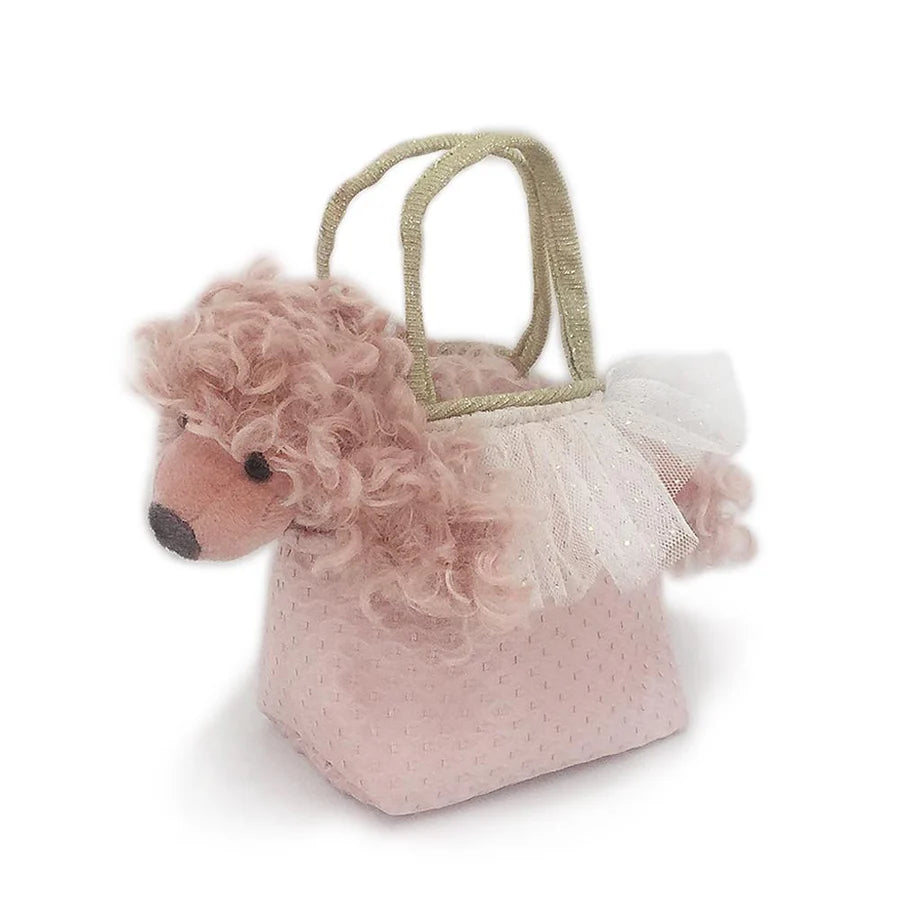 Pink Paris Poodle Plush Toy In Purse