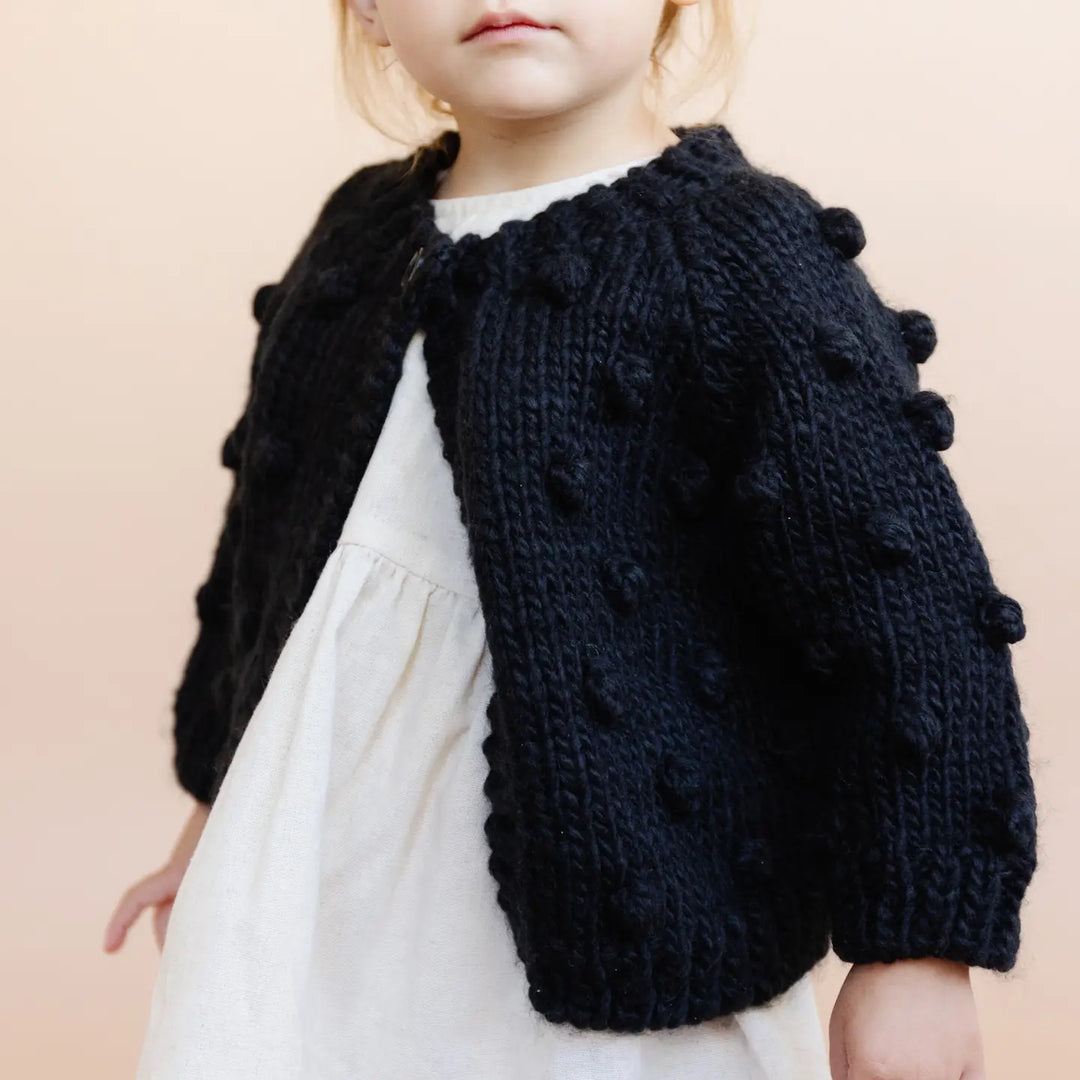 Popcorn Cardigan - Black
