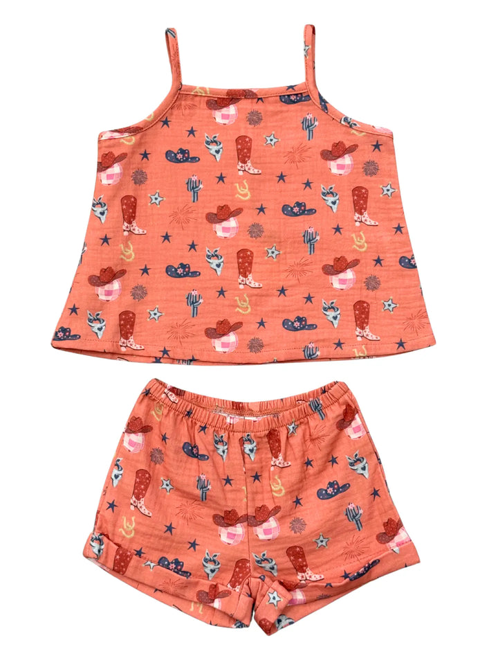 Tank & Short Set - American Cowgirl