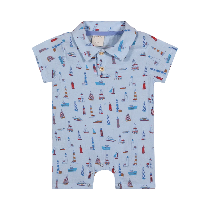Finley Romper Lighthouse
