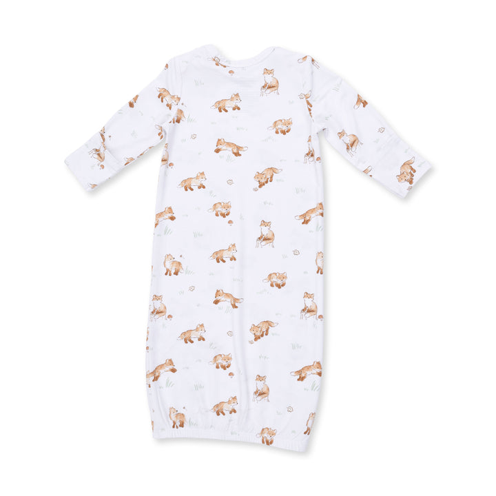 Angel Dear Little Explorer Fox Lap Shoulder Gown & Knotted Hat