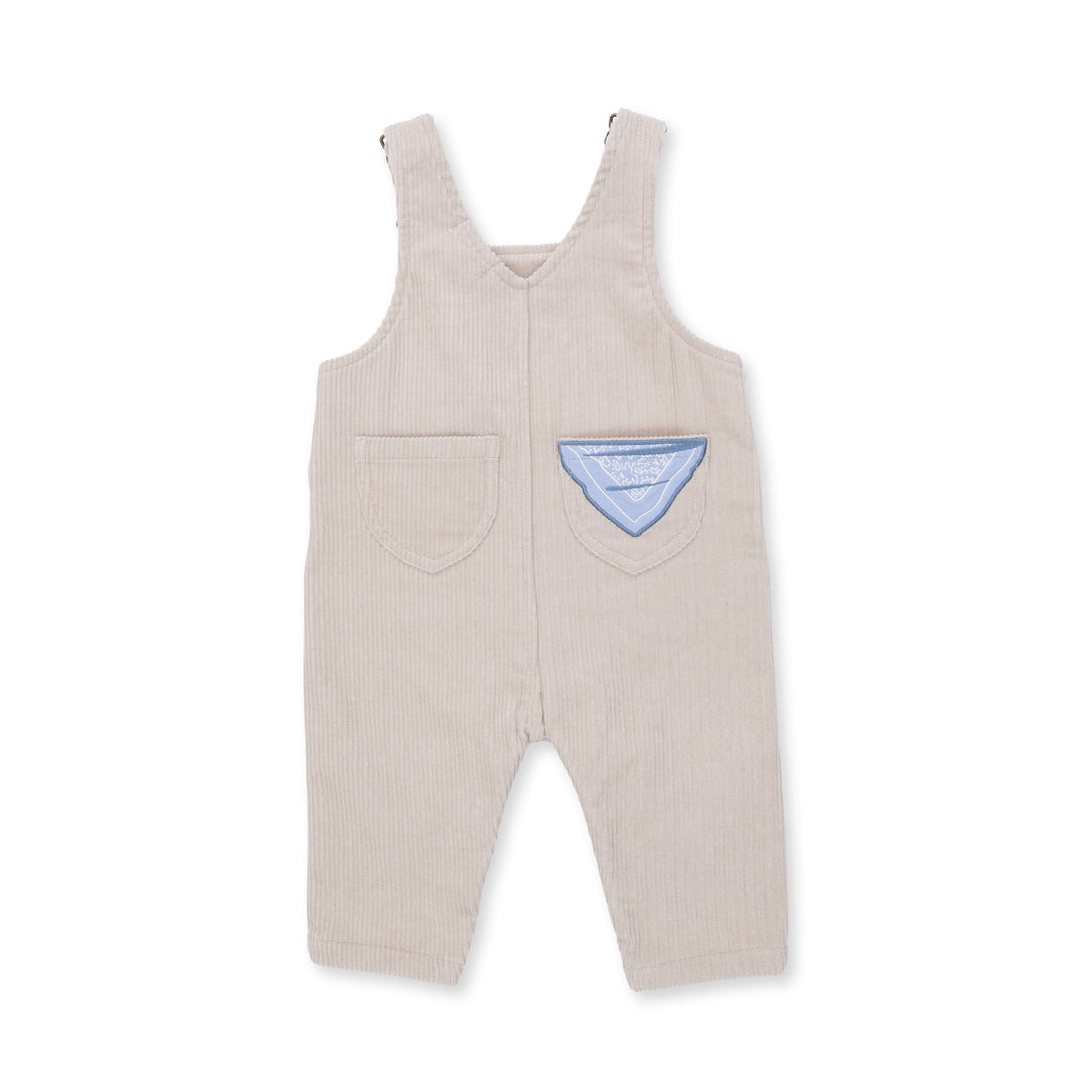 Angel Dear Peyote Corduroy Uni Old School Overall with Horse Applique
