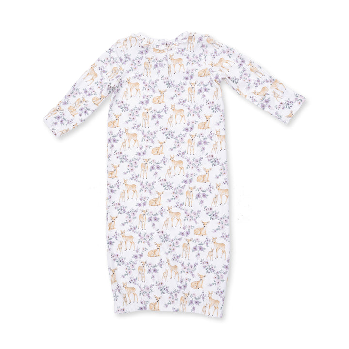 Angel Dear Floral Deer Kimono Gown & Knot Headband