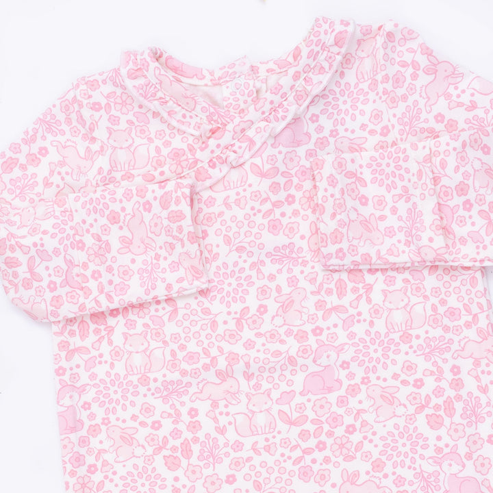 Angel Dear Baby Woodland Kimono Gown & Knot Headband