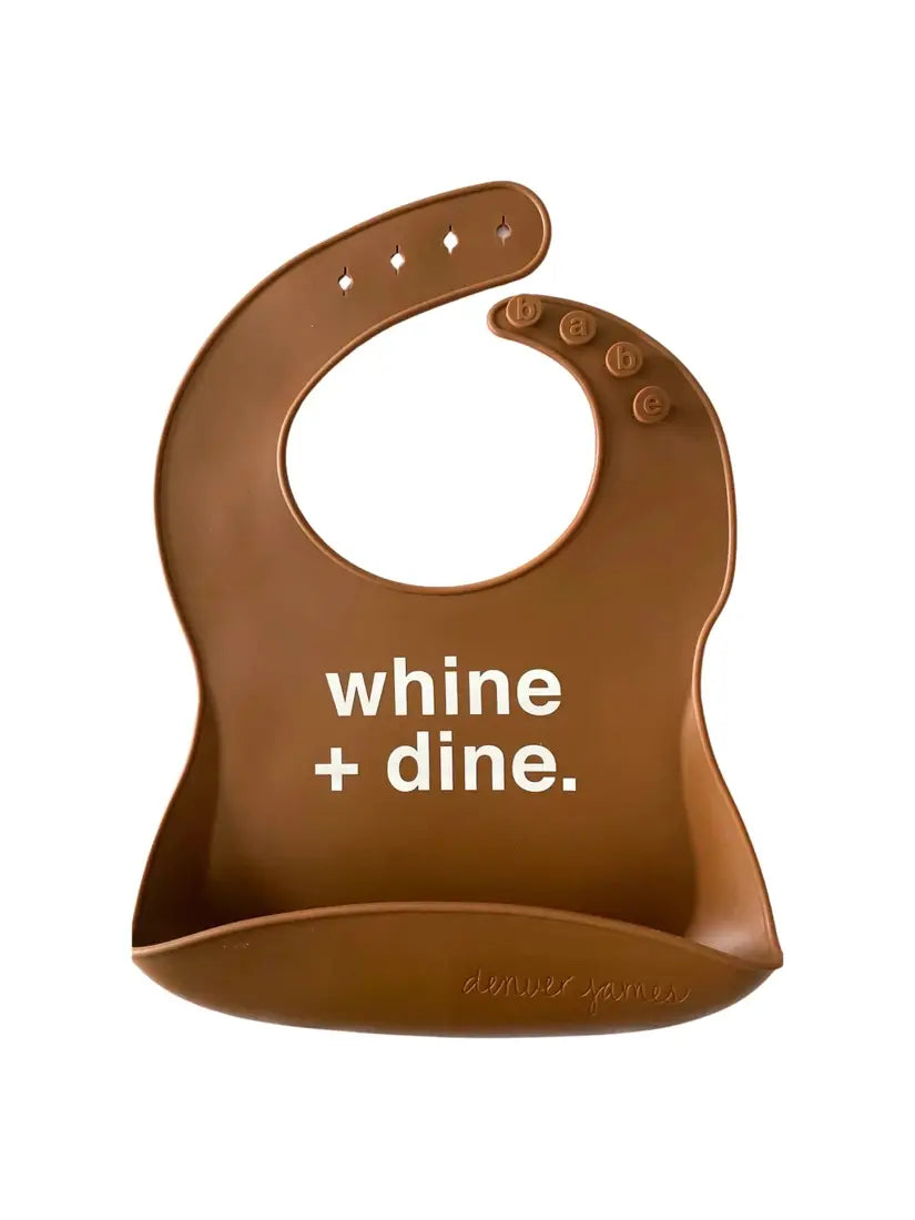 Silicone Bib - Whine + Dine
