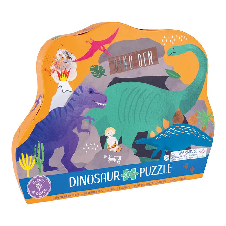 80pc Jigsaw in Shaped Box - Diplodocus