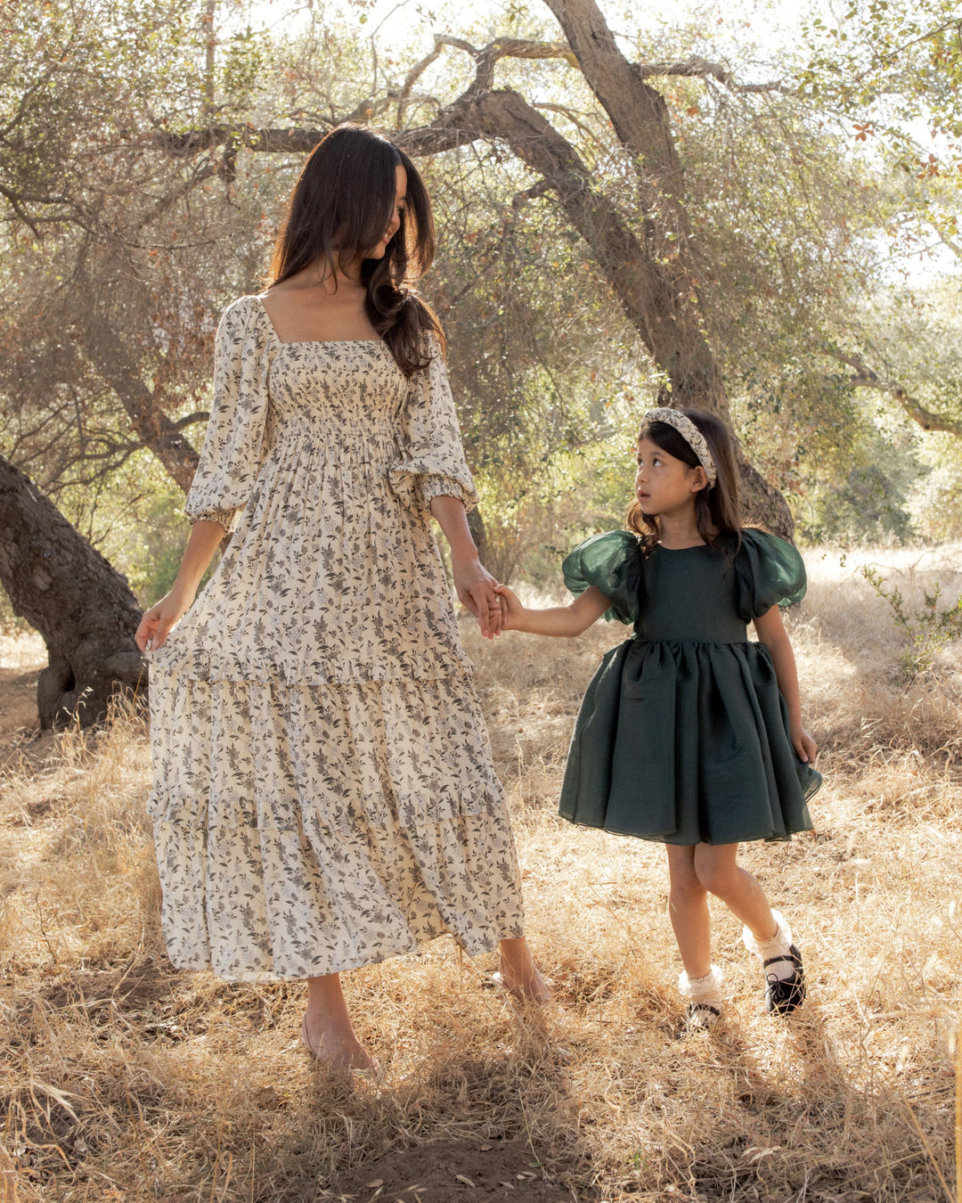 Sofia Dress - Green Shimmer