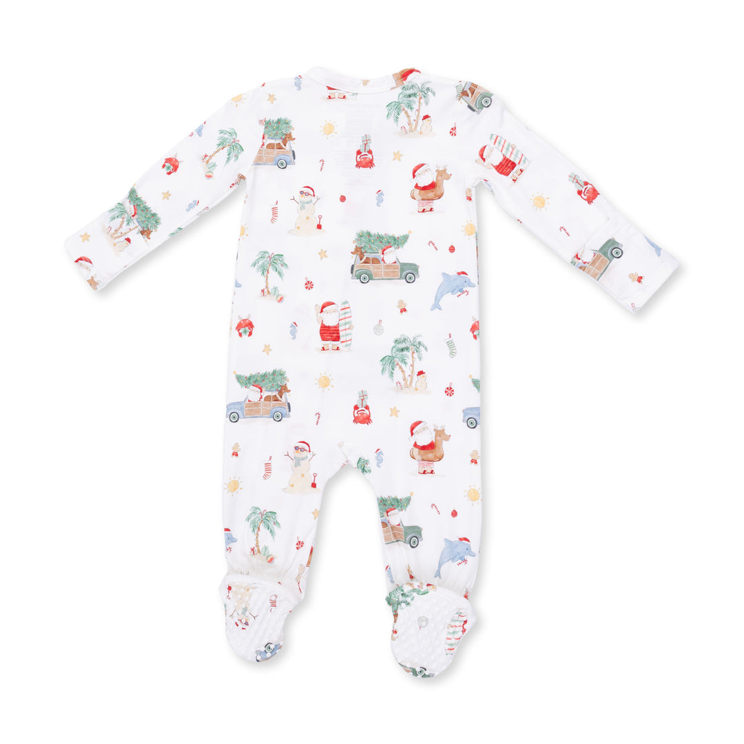 Angel Dear Beach Christmas 2 Way Zipper Footie