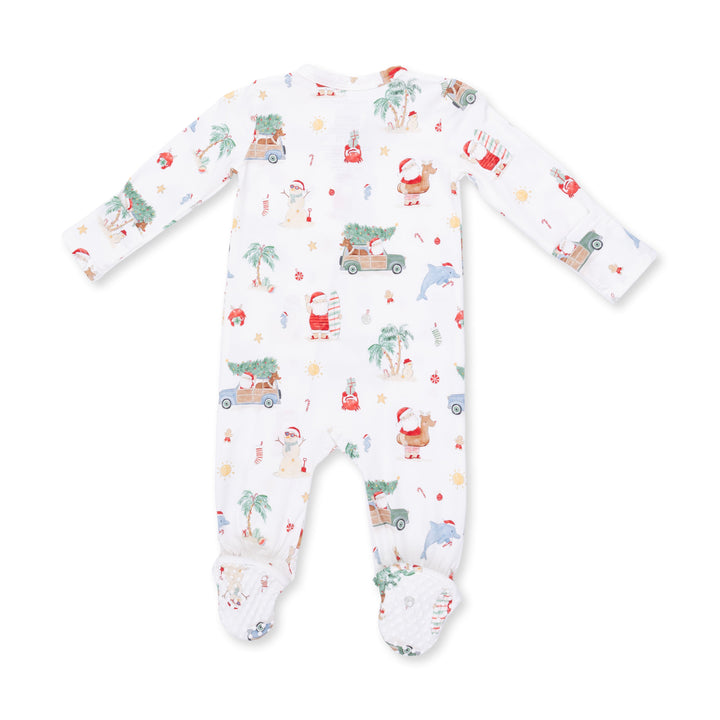 Angel Dear Beach Christmas 2 Way Zipper Footie