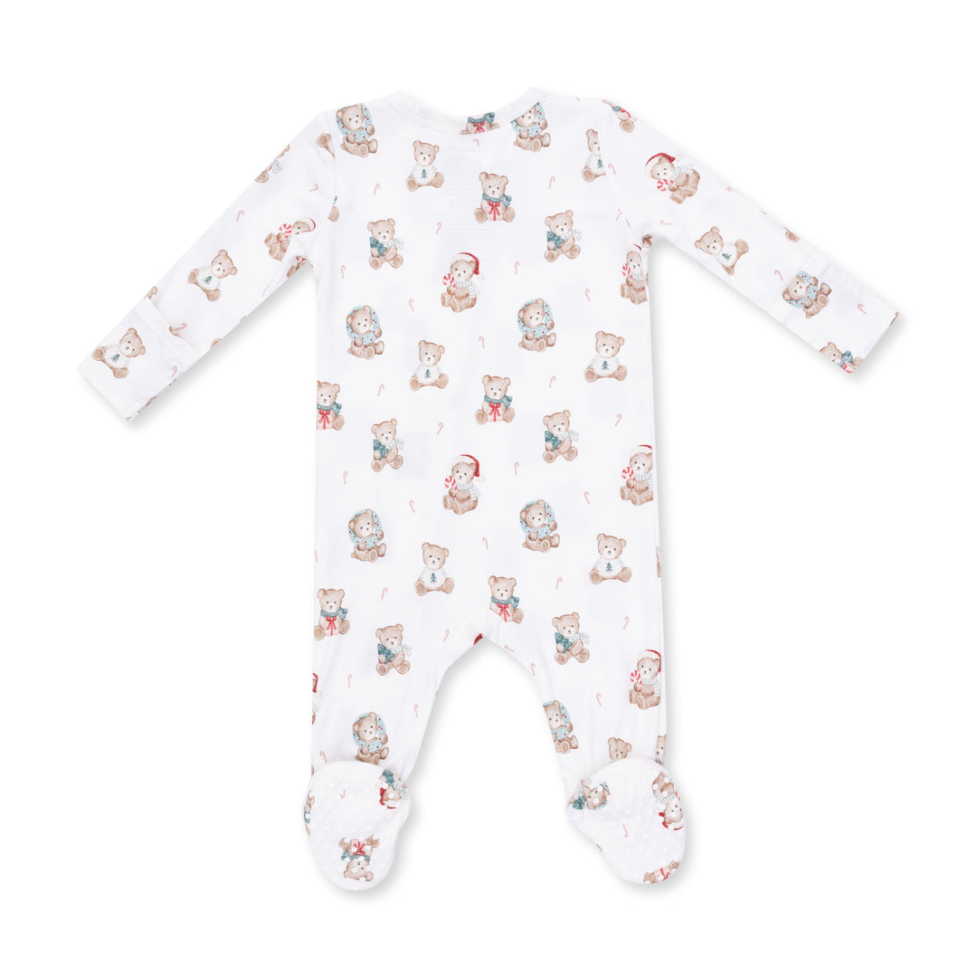 Angel Dear Christmas Teddy Bears Uni 2 Way Zipper Footie