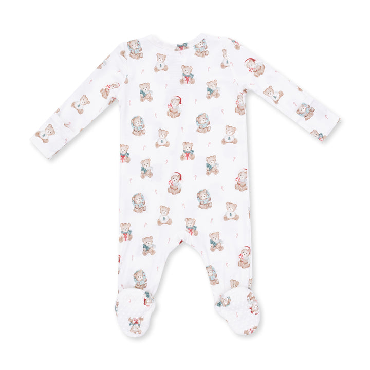 Angel Dear Christmas Teddy Bears Uni 2 Way Zipper Footie