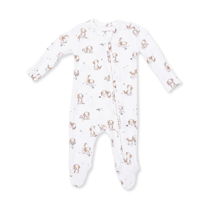 Angel Dear Explorer Puppy Blue 2 Way Zipper Footie