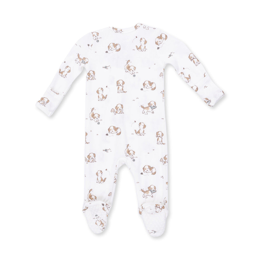 Angel Dear Explorer Puppy Blue 2 Way Zipper Footie