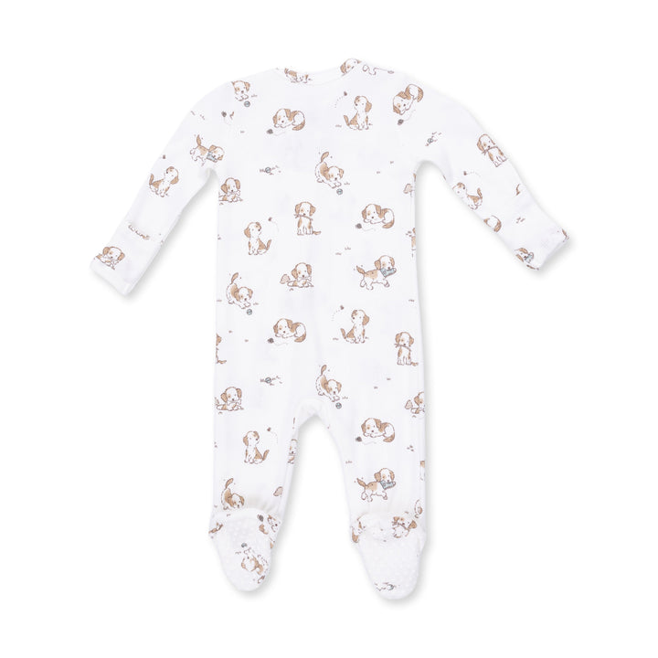 Angel Dear Explorer Puppy Blue 2 Way Zipper Footie