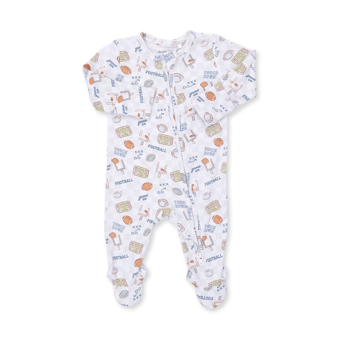 Angel Dear Football Check 2 Way Zipper Footie