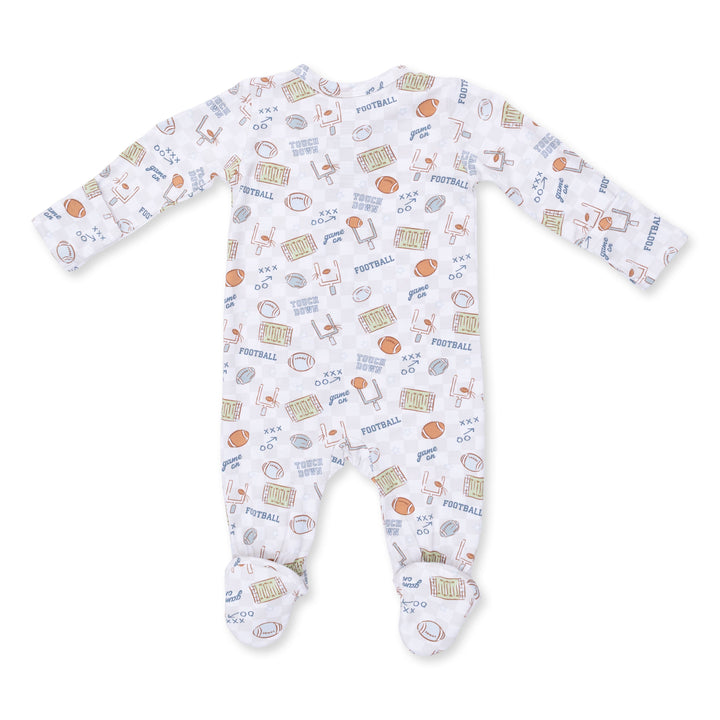 Angel Dear Football Check 2 Way Zipper Footie