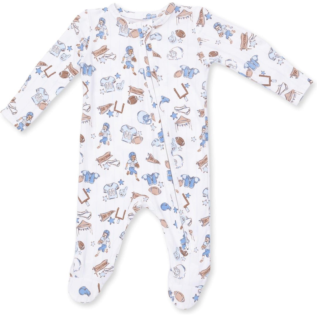 Angel Dear Football Nursery 2 Way Zipper Footie