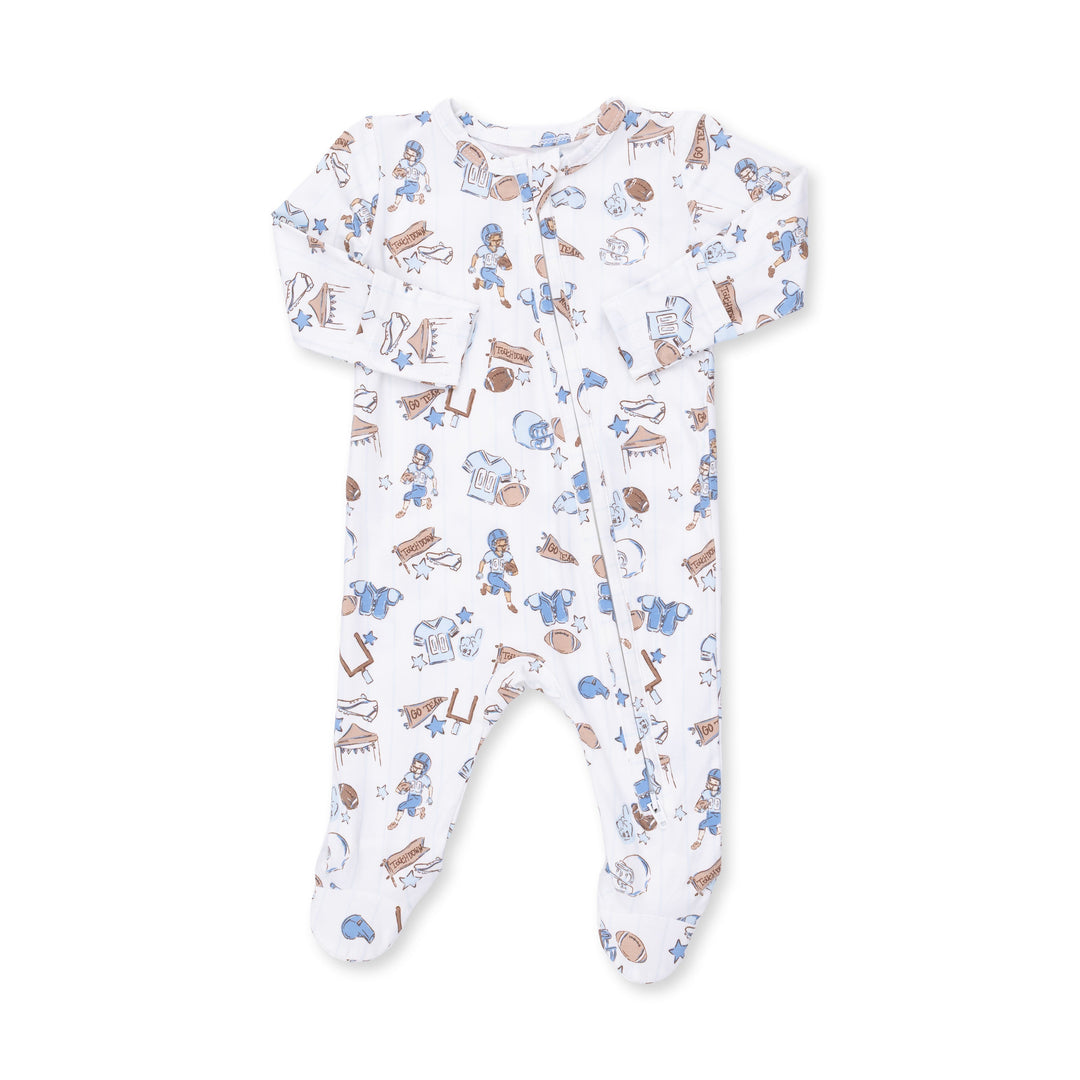 Angel Dear Football Nursery 2 Way Zipper Footie