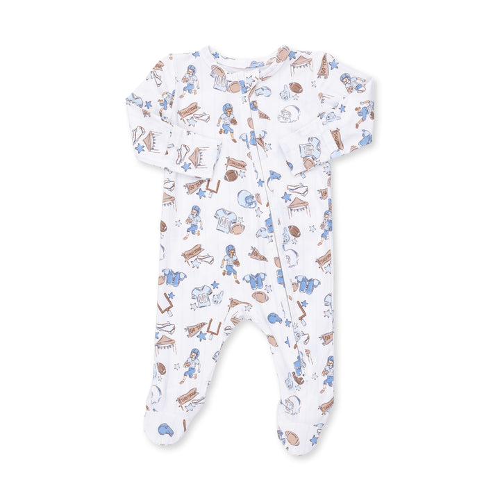 Angel Dear Football Nursery 2 Way Zipper Footie