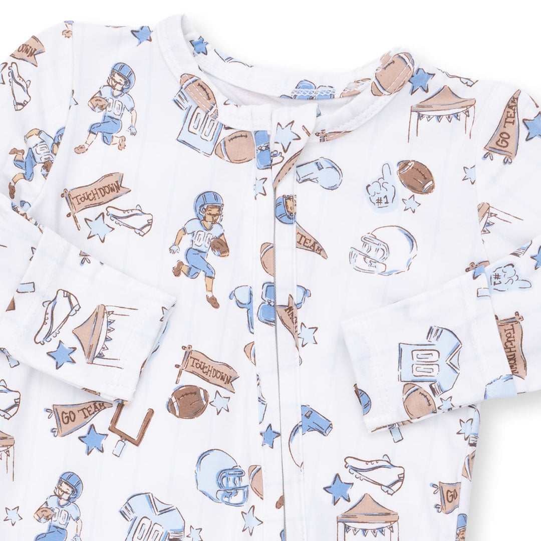 Angel Dear Football Nursery 2 Way Zipper Footie