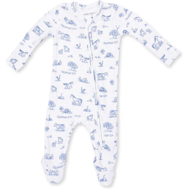 Angel Dear Farm Friends 2 Way Zipper Footie