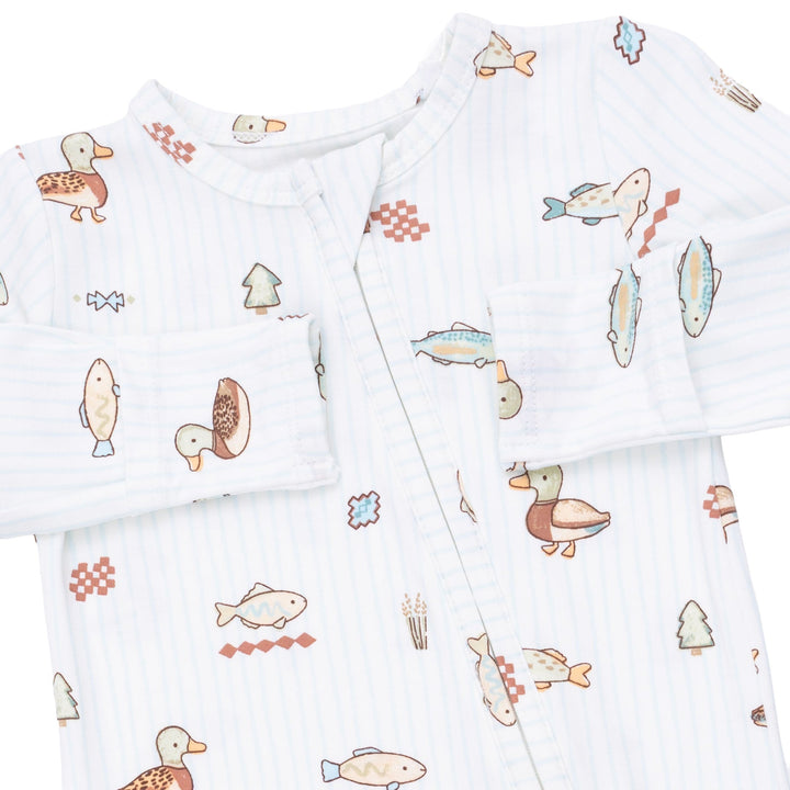 Angel Dear Lake Cuties 2 Way Zipper Footie