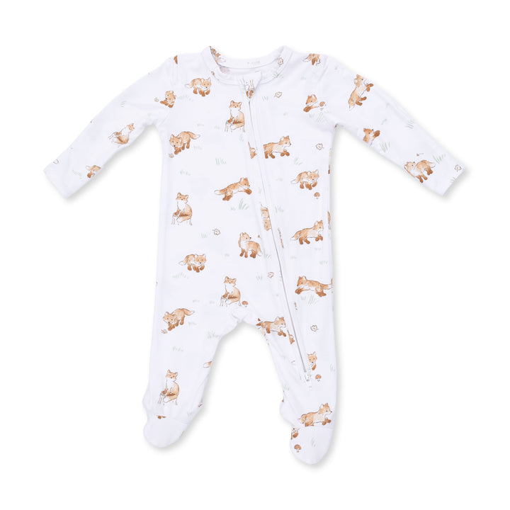 Angel Dear Little Explorer Fox 2 Way Zipper Footie