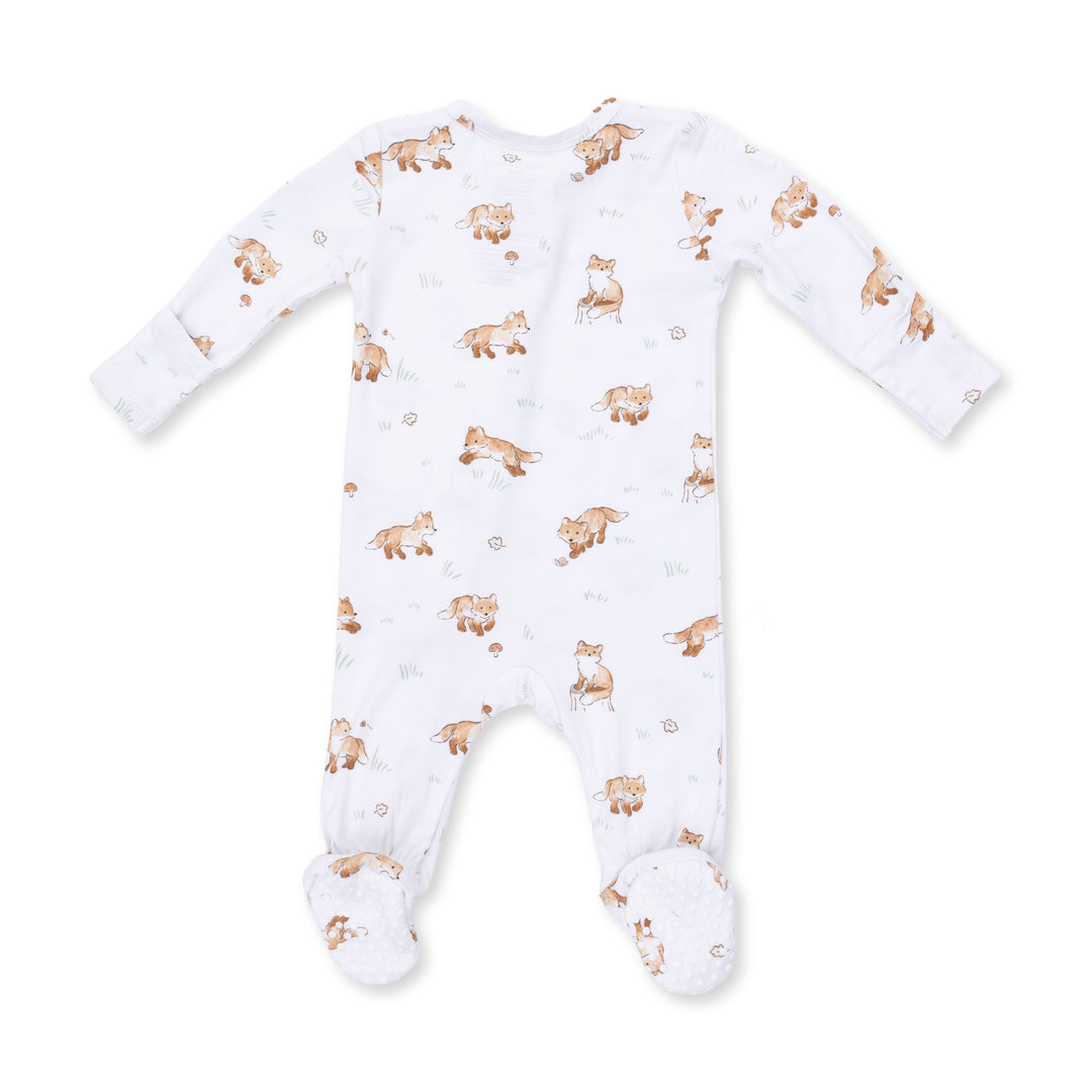 Angel Dear Little Explorer Fox 2 Way Zipper Footie
