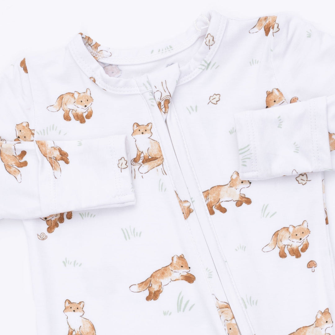 Angel Dear Little Explorer Fox 2 Way Zipper Footie