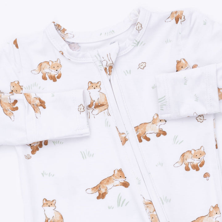 Angel Dear Little Explorer Fox 2 Way Zipper Footie