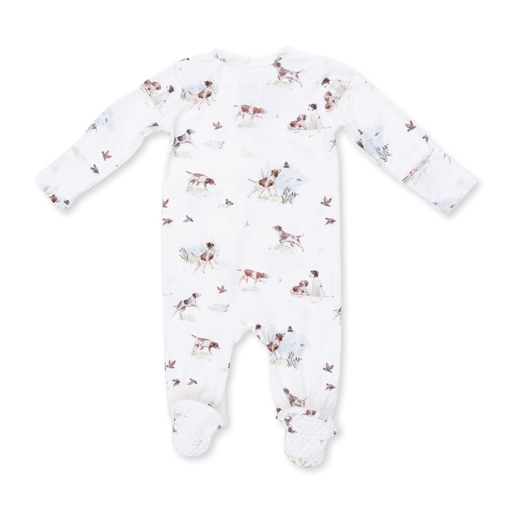 Angel Dear Pointer Pups & Duck Buddies 2 Way Zipper Footie