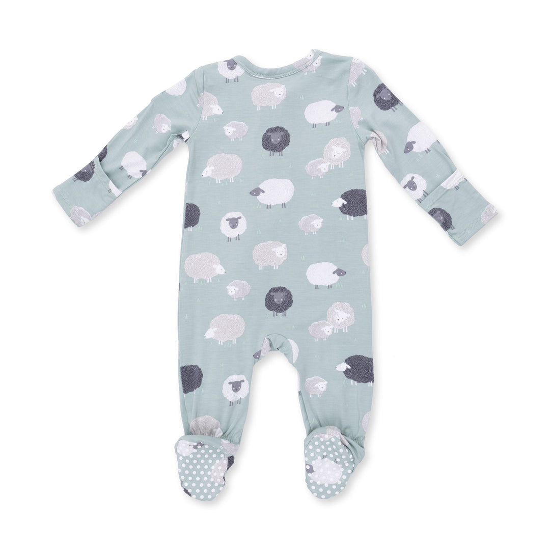 Angel Dear Black Sheep -2 Way Zipper Footie