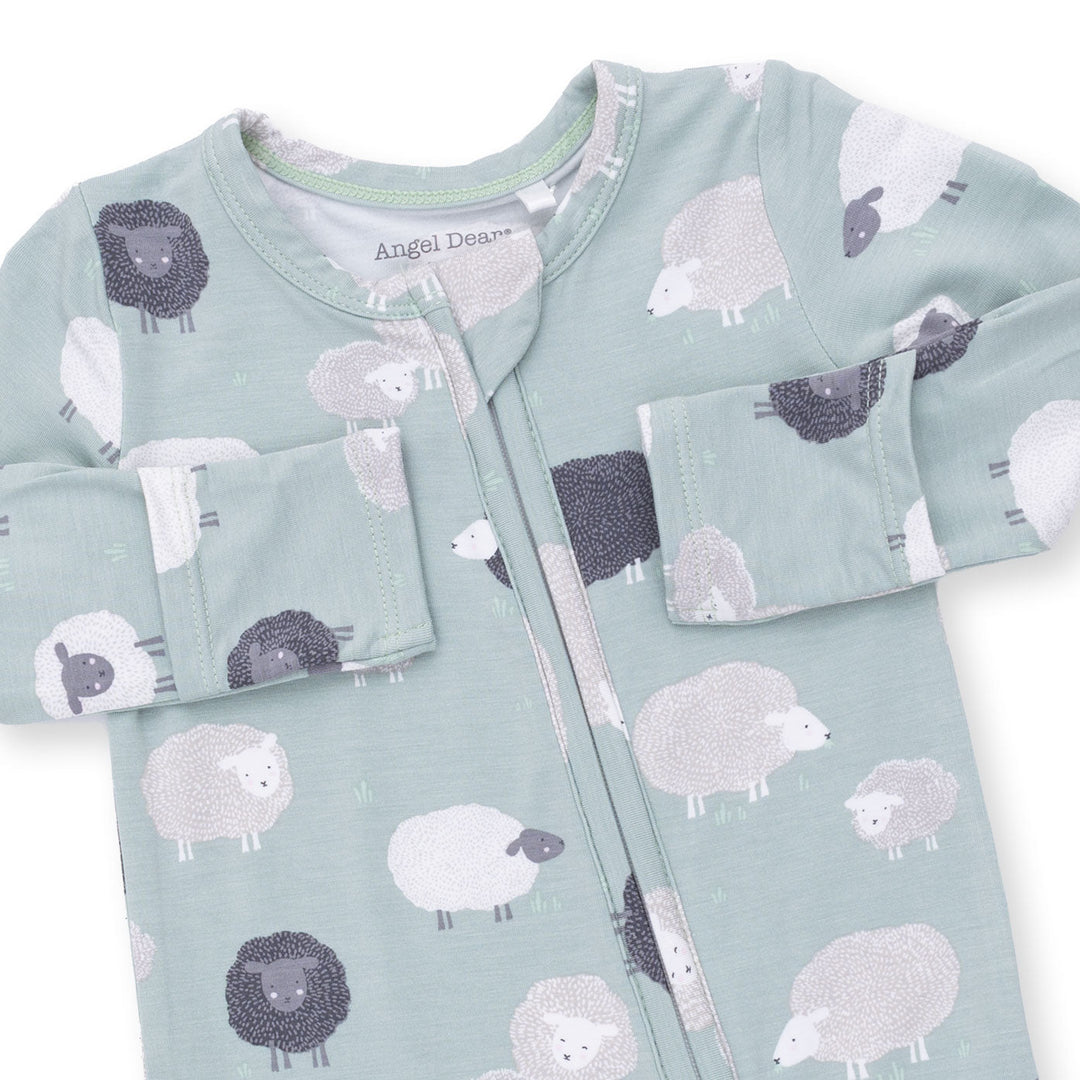 Angel Dear Black Sheep -2 Way Zipper Footie