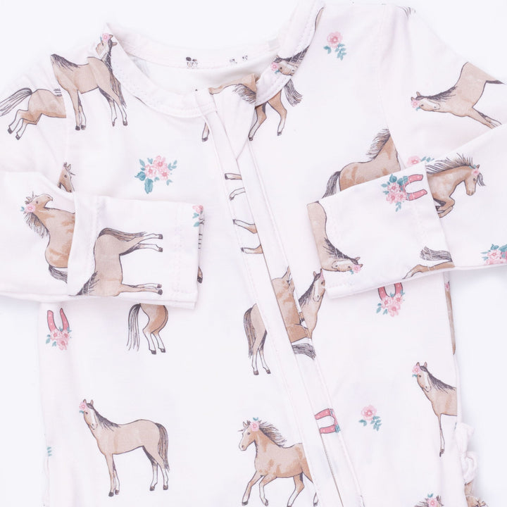 Angel Dear I Love Horses Convertible Romper