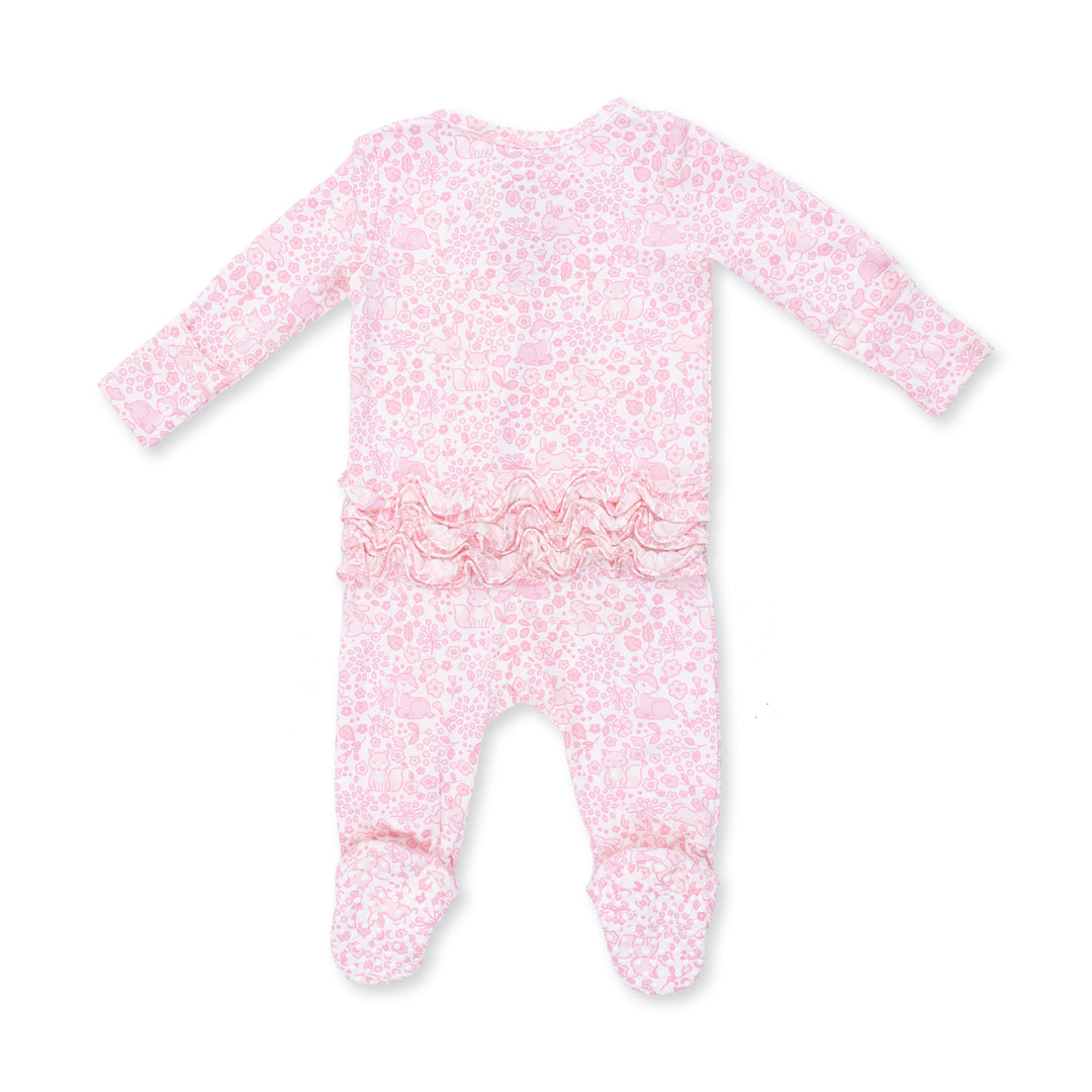 Angel Dear Baby Woodland 2 Way Ruffle Back Zipper Footie