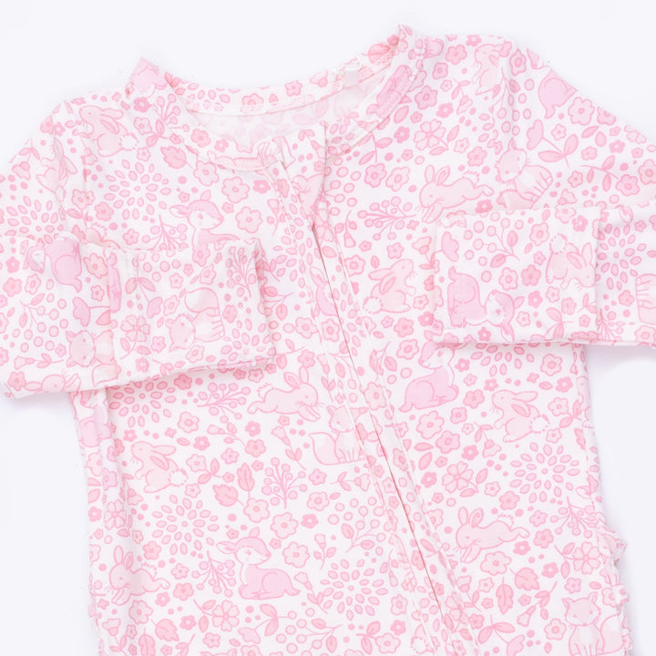 Angel Dear Baby Woodland 2 Way Ruffle Back Zipper Footie