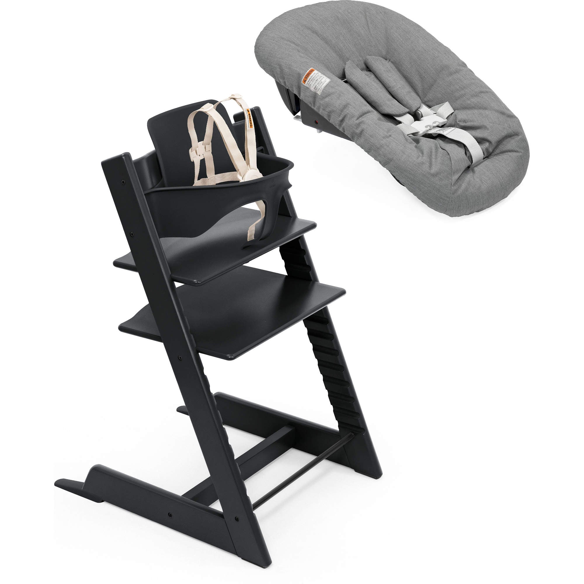 STOKKE TRIPP TRAPP ブラック　ベビーセット付 Shop Stokke Tripp Trapp High Chair² with Newborn Set - Li'l Baby
