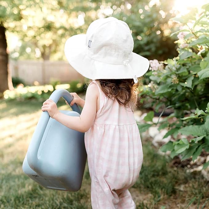 White Eyelet | Cotton Floppy Hat