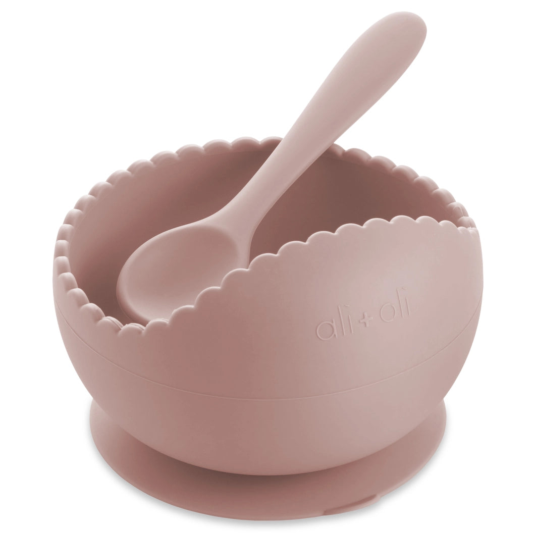Silicone Suction Bowl + Spoon Set