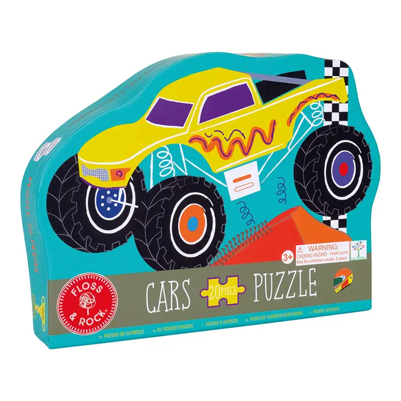 20pc Jigsaw with Shaped Box- Monster Truck