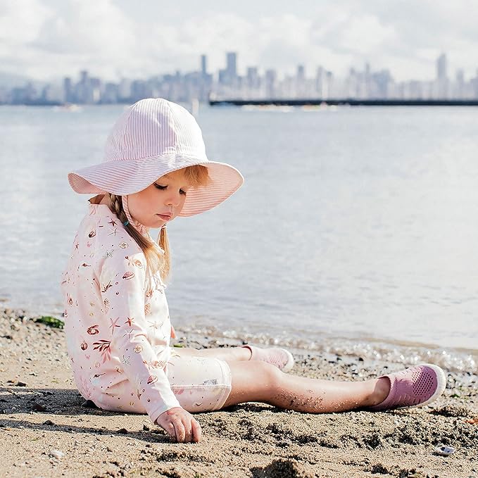 Pink Stripes | Cotton Floppy Hat