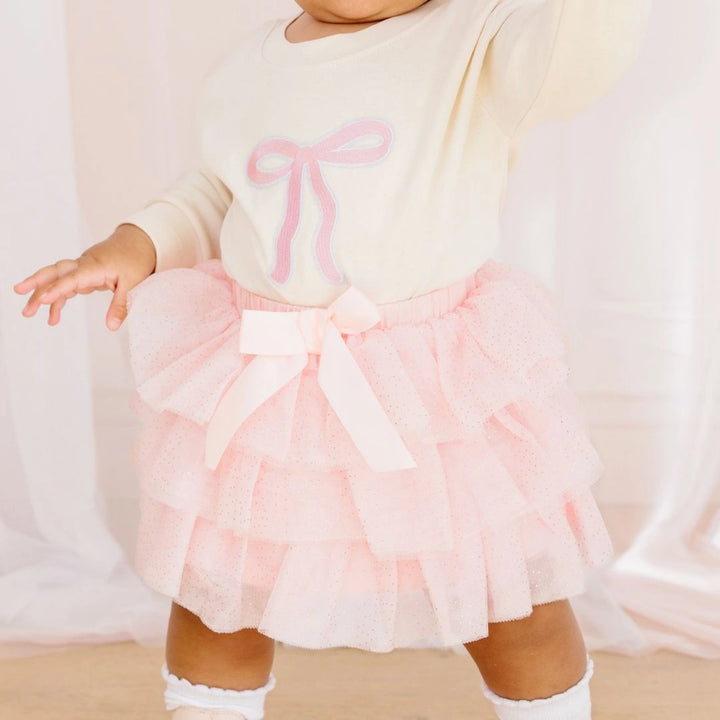 Ballet Bow Tiered Tutu Skirt