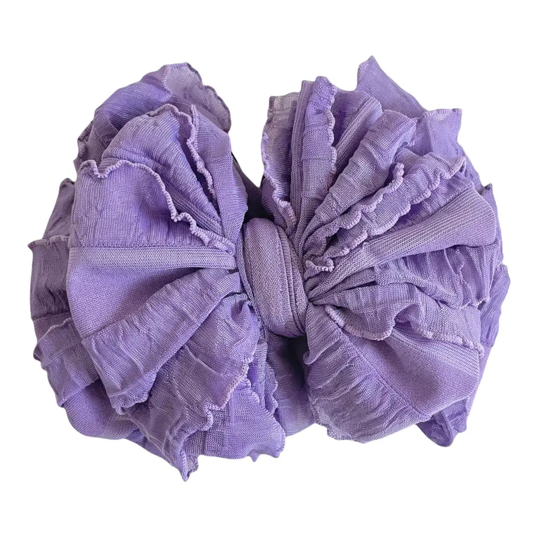 Ruffled Headband - Orchid
