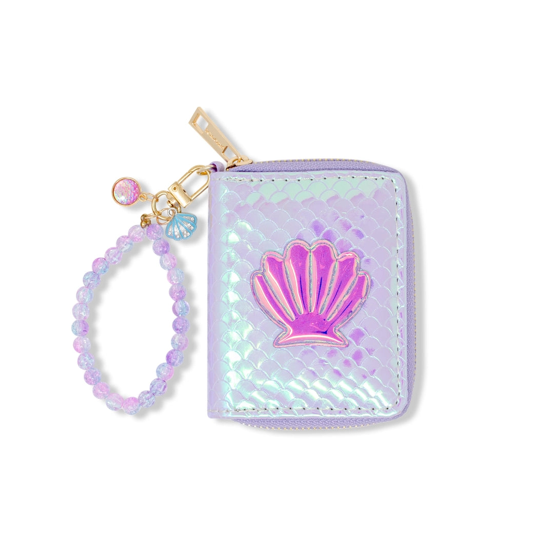 Shiny Seashell Mermaid Wallet Pink