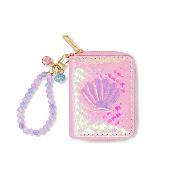 Shiny Seashell Mermaid Wallet Pink