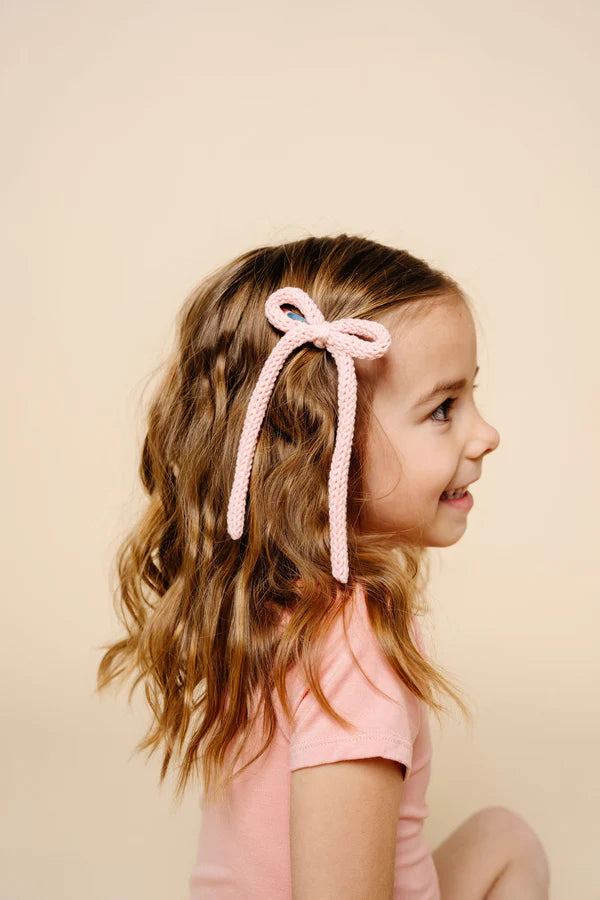 Crochet Bow Ballet Sash Clip