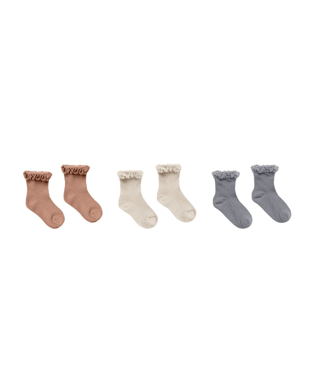 Lace Trim Socks Spice/Natural/Dusty