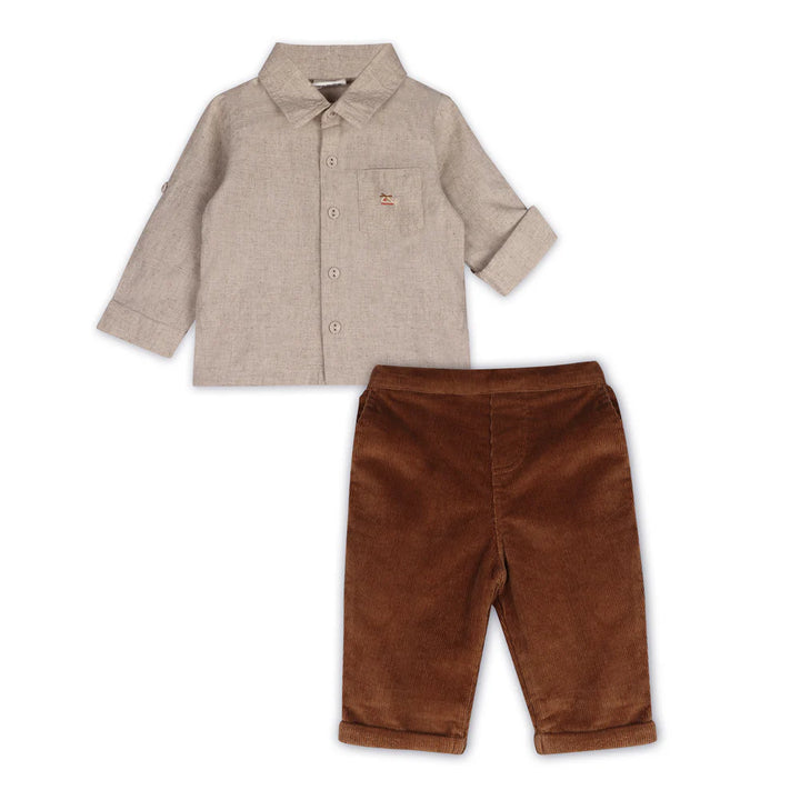 Positano Linen Shirt + Cords Set